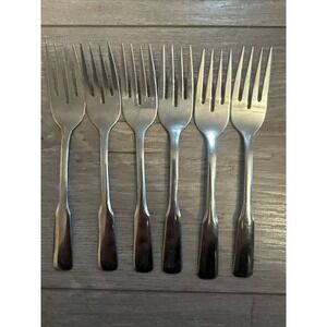 Oneida FRIENDSHIP Salad Fork Lot 6‎ Forks Wm A Rogers Stainless